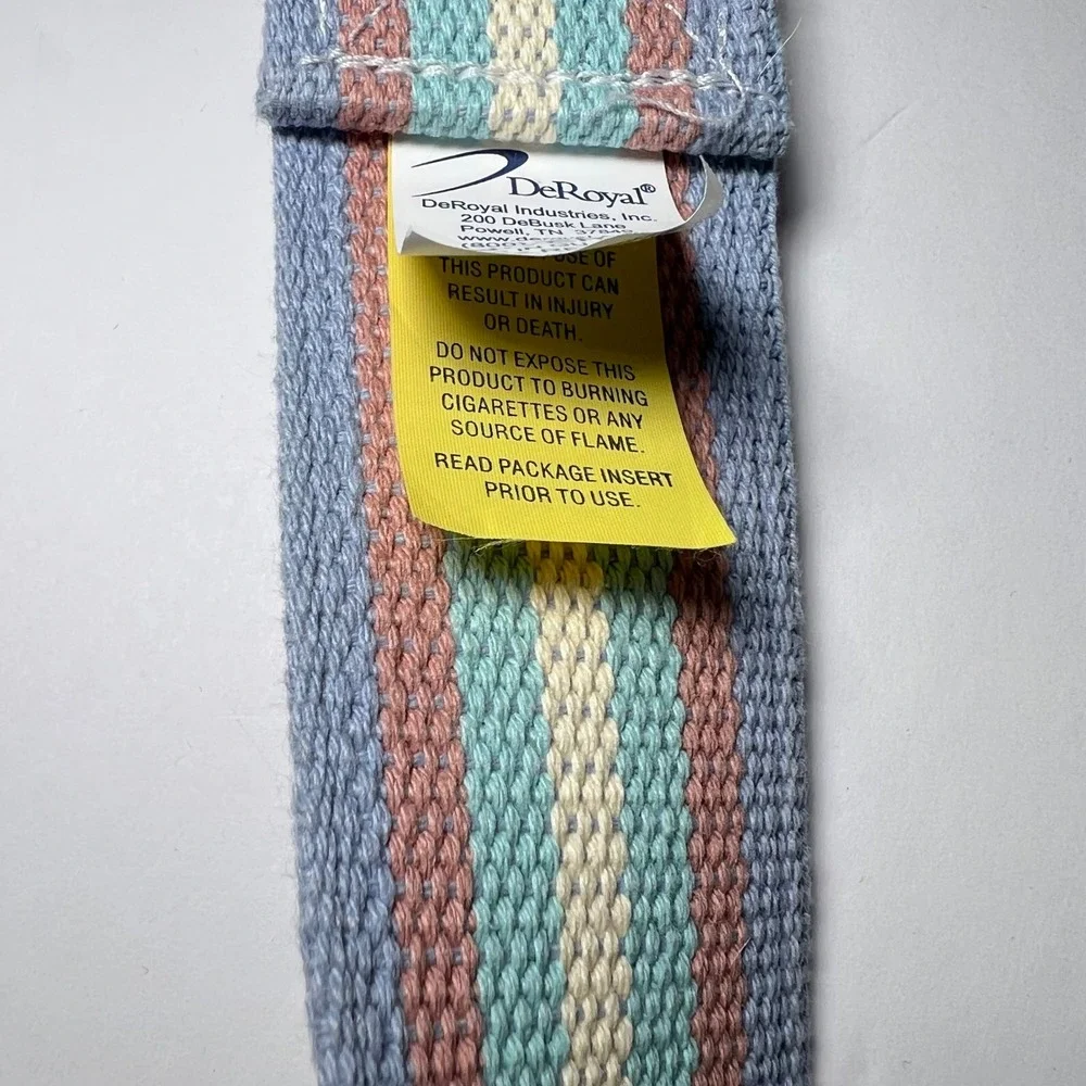 Pastel Stripe Canvas Belt Webbing 54